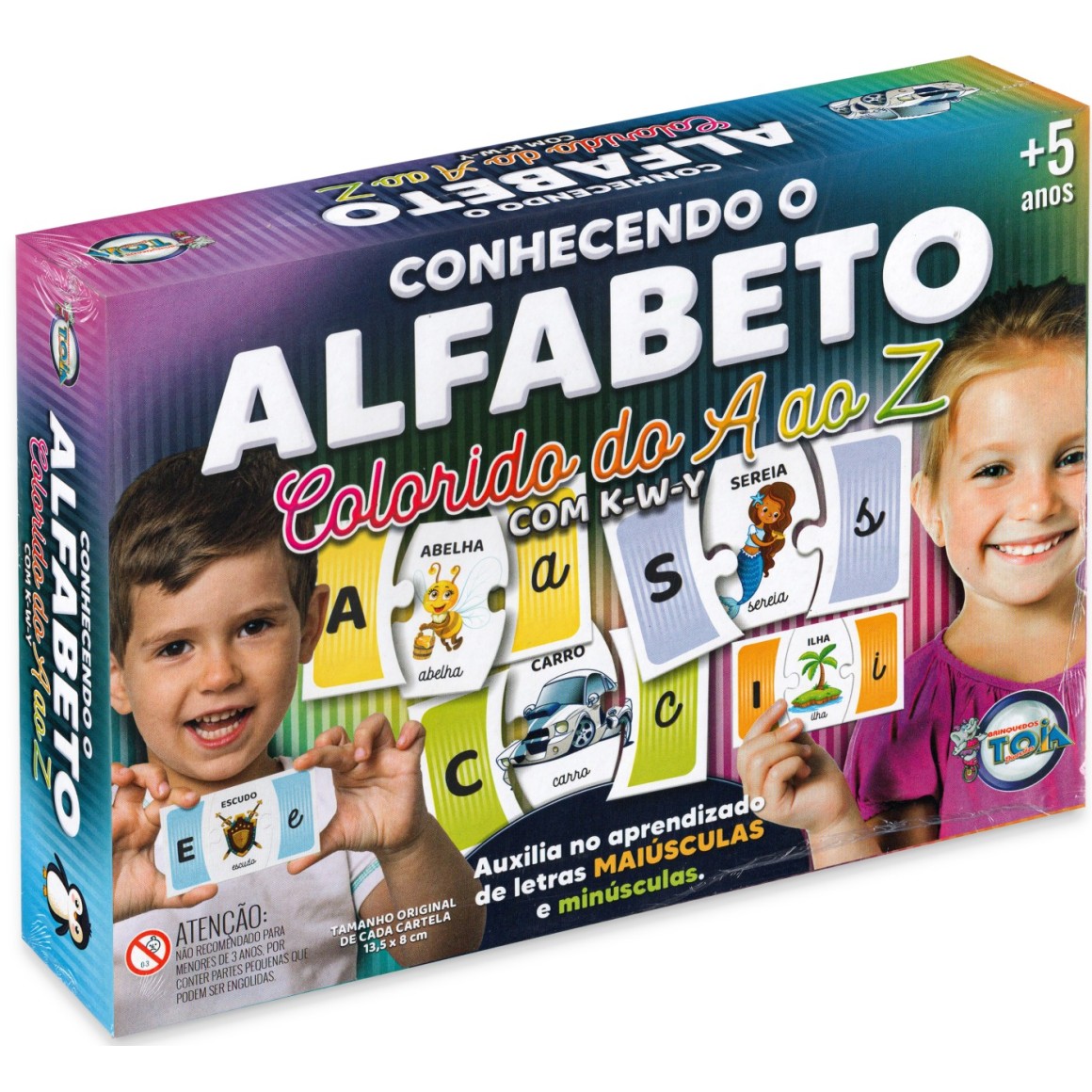 Jogo da Memória dos Bichos Alfabeto de A à Z - Toia Brinquedos