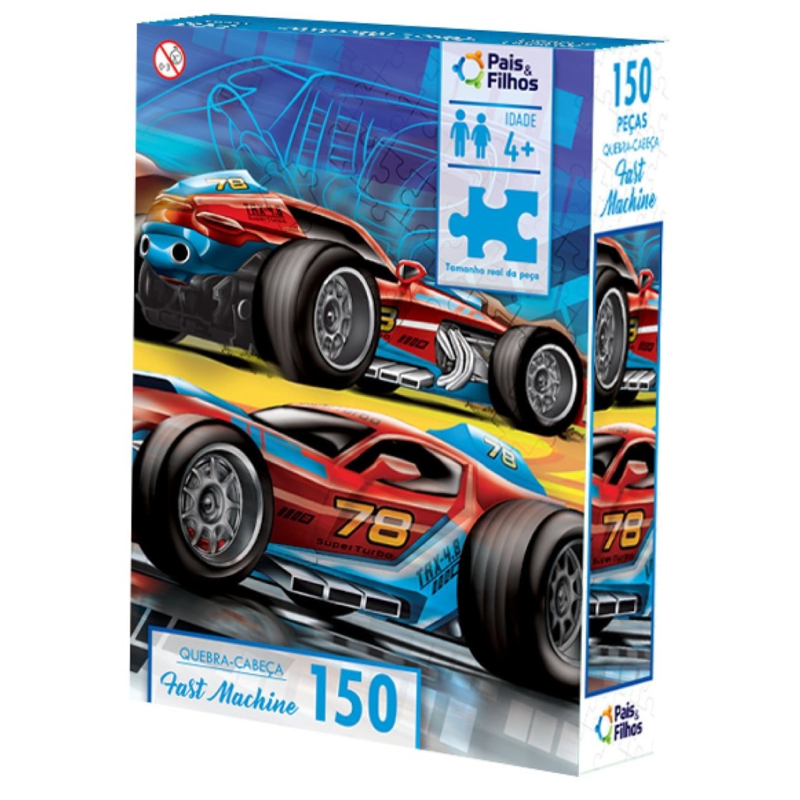 Quebra-cabeça - Race - Carros - 150 peças