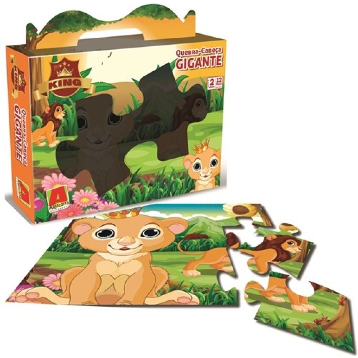 Colorir por número de jogos educativos de leões fofos para crianças de 5 e  10 anos de idade